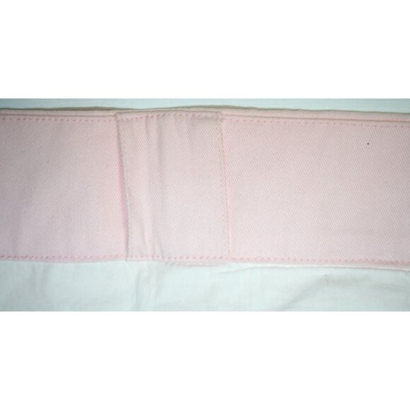 Pottery Barn Kids Girls Nursery 2 Pink Cotton Lined Valances 18x44 White Piping - Picture 5 of 8